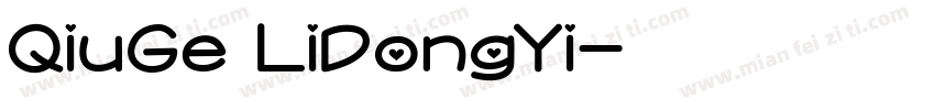 QiuGe LiDongYi字体转换